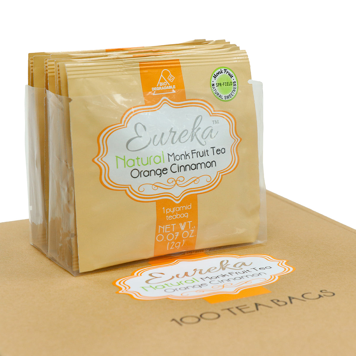 EUREKA Natural Monk Fruit Orange Cinnamon Tea (Value pack - 100pc)