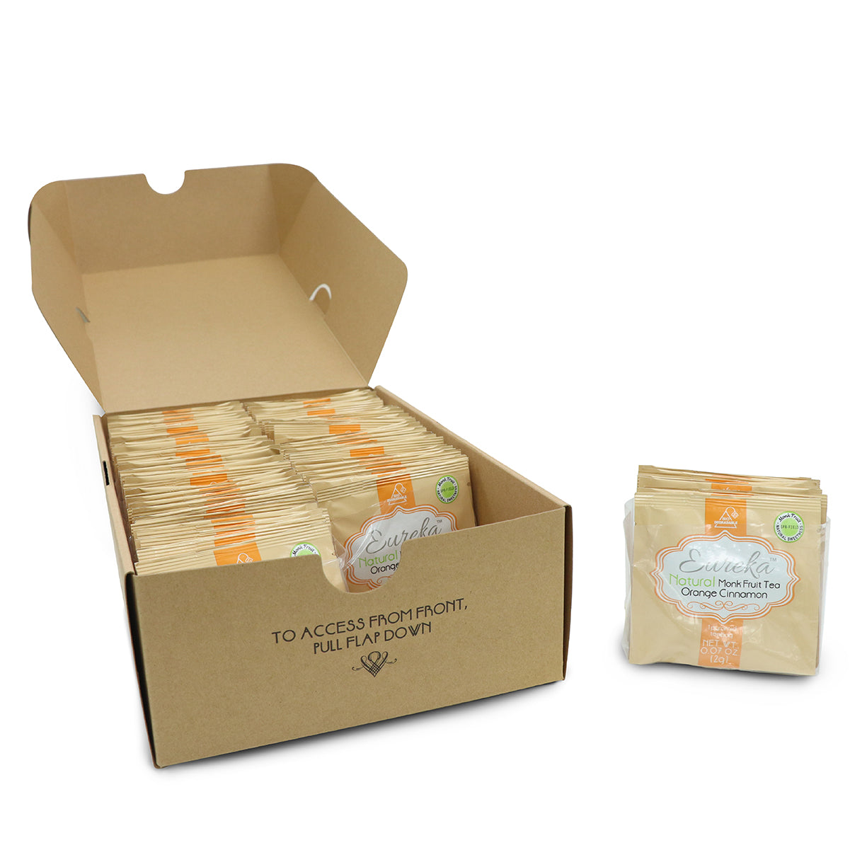 EUREKA Natural Monk Fruit Orange Cinnamon Tea (Value pack - 100pc)